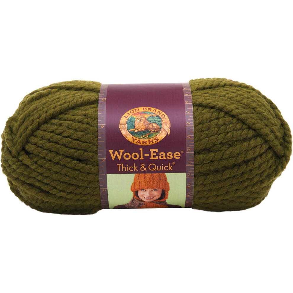 Lion Brand Wool-Ease Thick & Quick Yarn-Cilantro