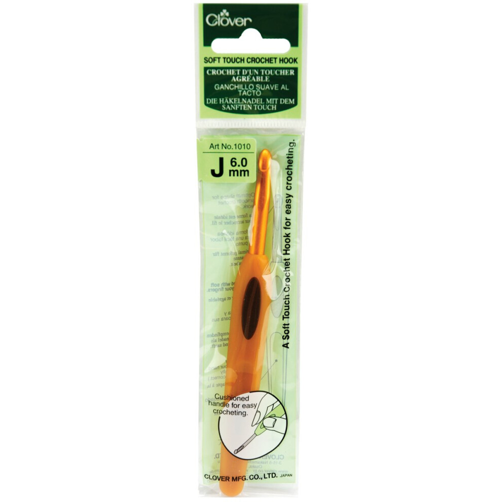 Clover Soft Touch Crochet Hook-Size J10/6mm