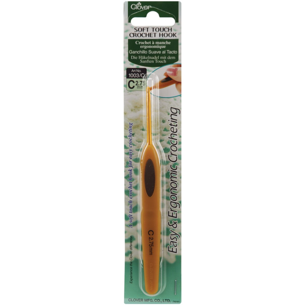 Clover Soft Touch Crochet Hook-Size C2/2.75mm