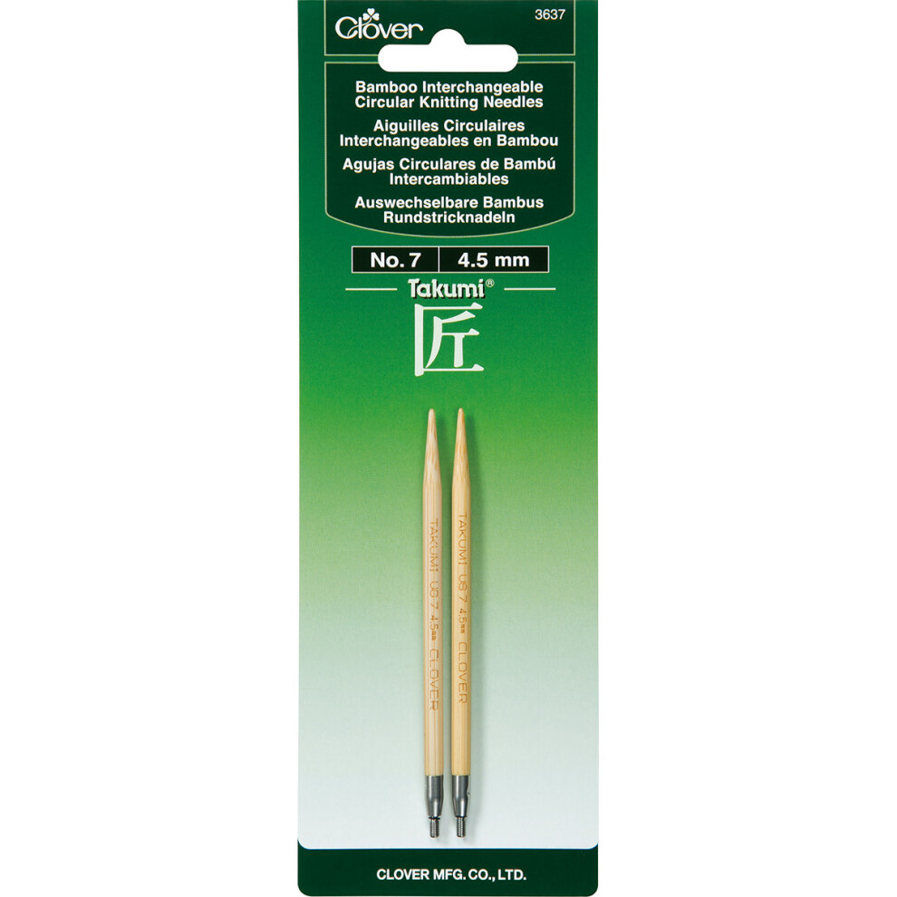 Takumi Bamboo Interchangeable Circular Knitting Needles-Size 7/4.5mm