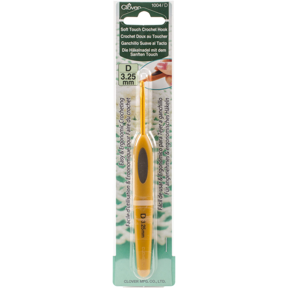 Clover Soft Touch Crochet Hook-Size D3/3.25mm