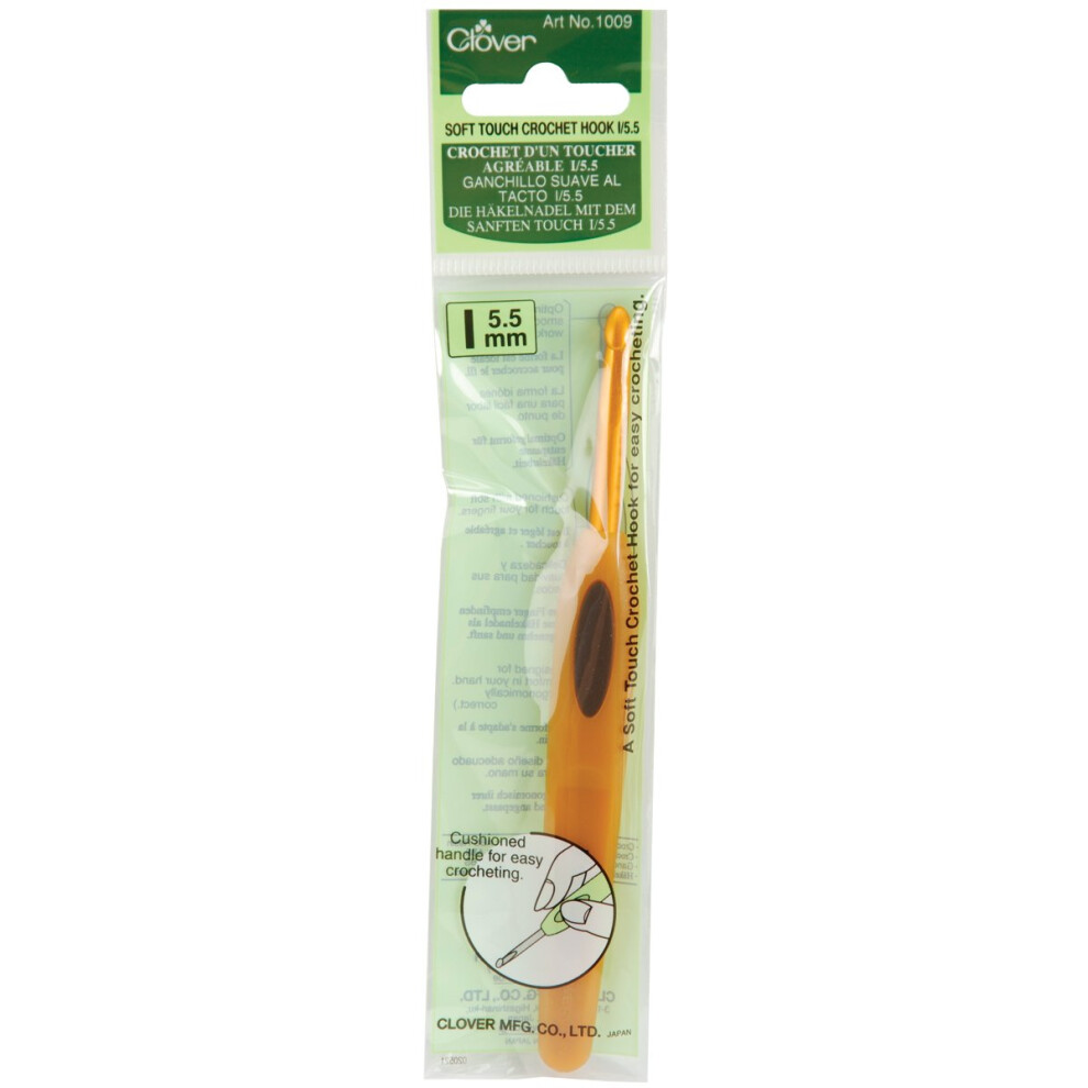 Clover Soft Touch Crochet Hook-Size I9/5.5mm