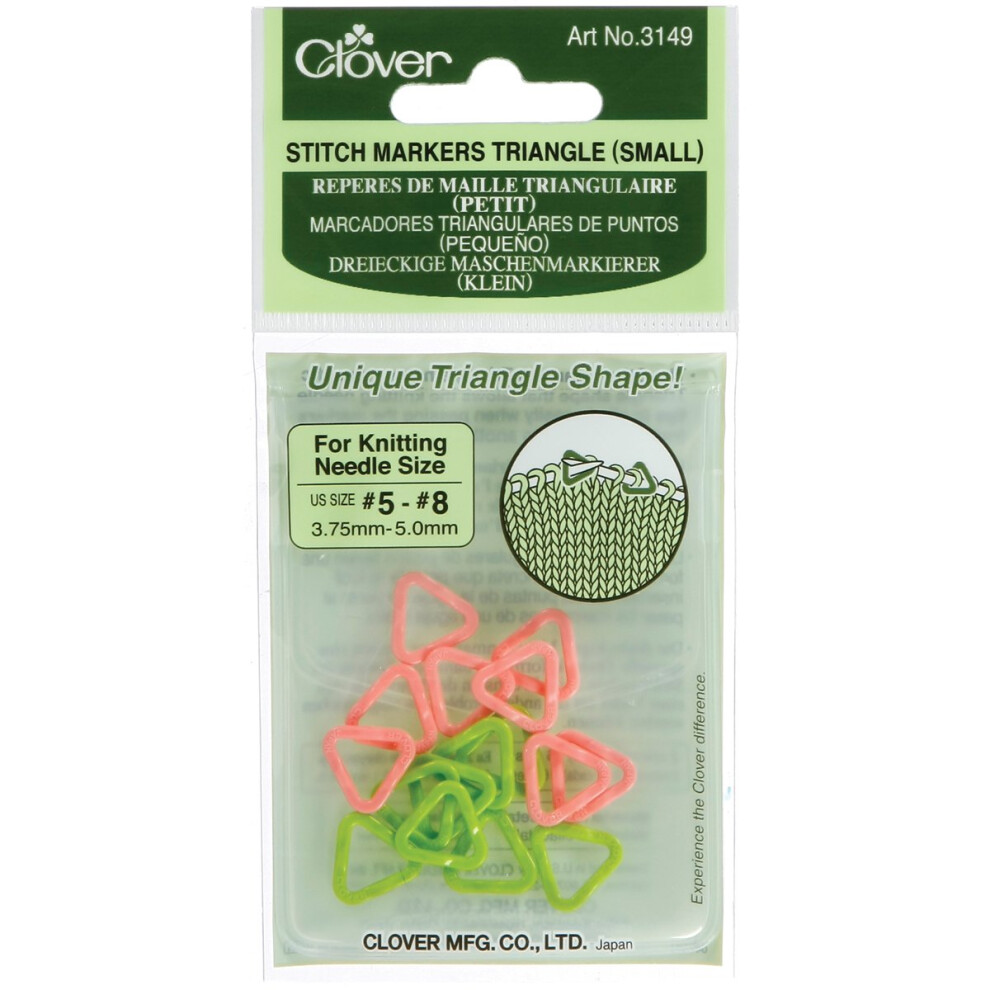 Triangle Stitch Markers-Sizes 5 To 8 16/Pkg