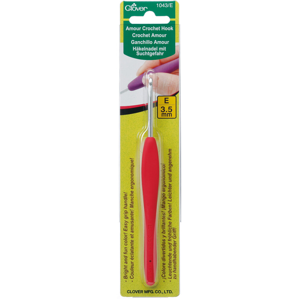 Clover Amour Crochet Hook-Size E4/3.5mm