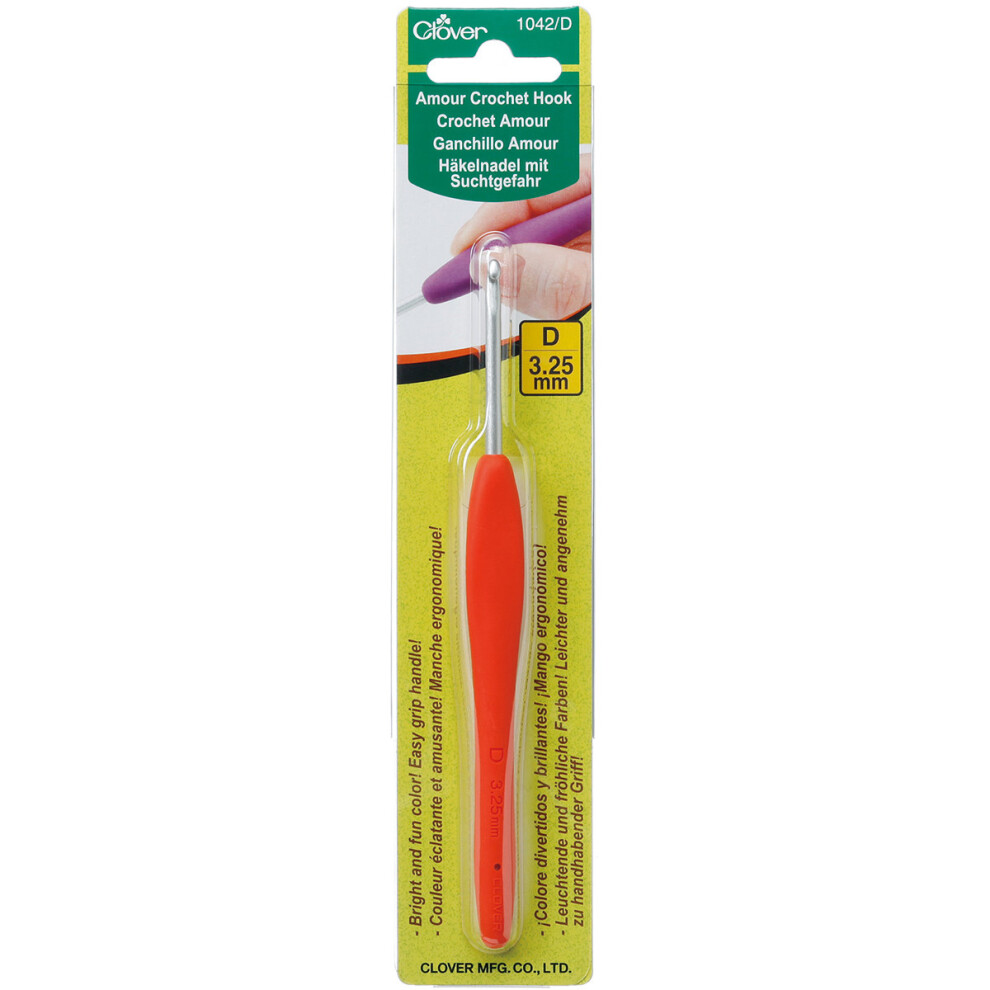 Clover Amour Crochet Hook-Size D3/3.25mm