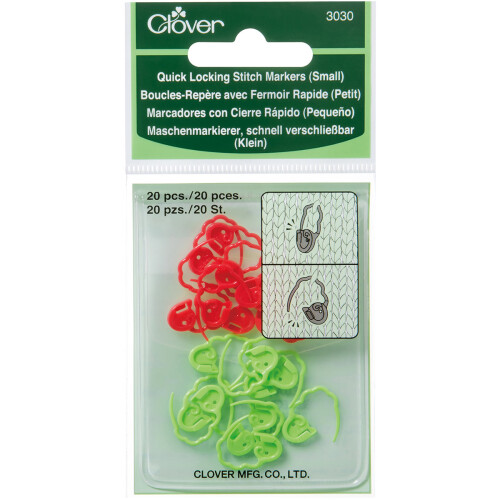 Quick Locking Stitch Markers-Small 20/Pkg