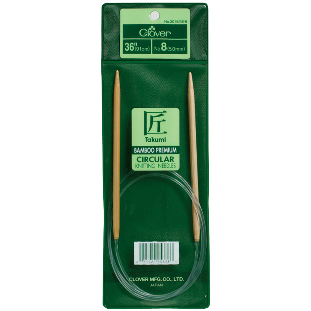 Takumi Bamboo Circular Knitting Needles 36"-Size 4/3.5mm