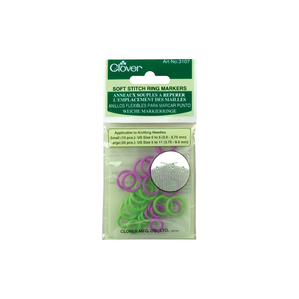 Soft Stitch Ring Markers-30/Pkg