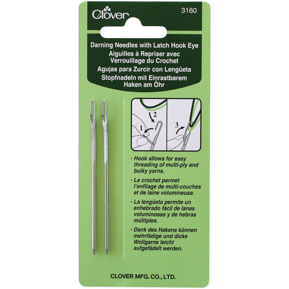 Darning Needles W/Latch Hook Eye-2/Pkg