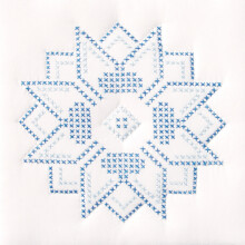 Blocs de courtepointe blancs estampés Jack Dempsey 9"X9" 12/Pkg-XX étoiles