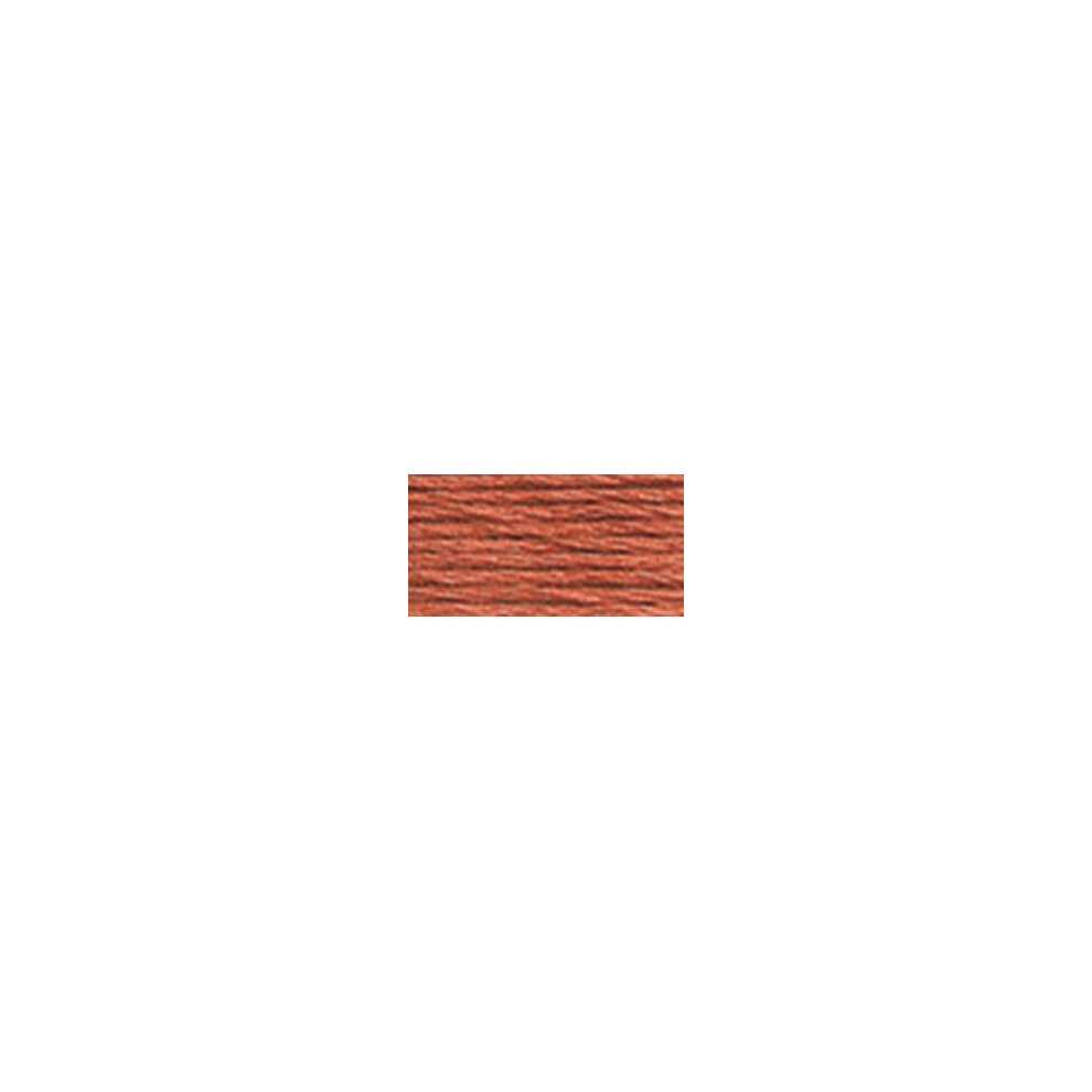Dmc Pearl Cotton Ball Size 8 87Yd-Medium Terra Cotta White
