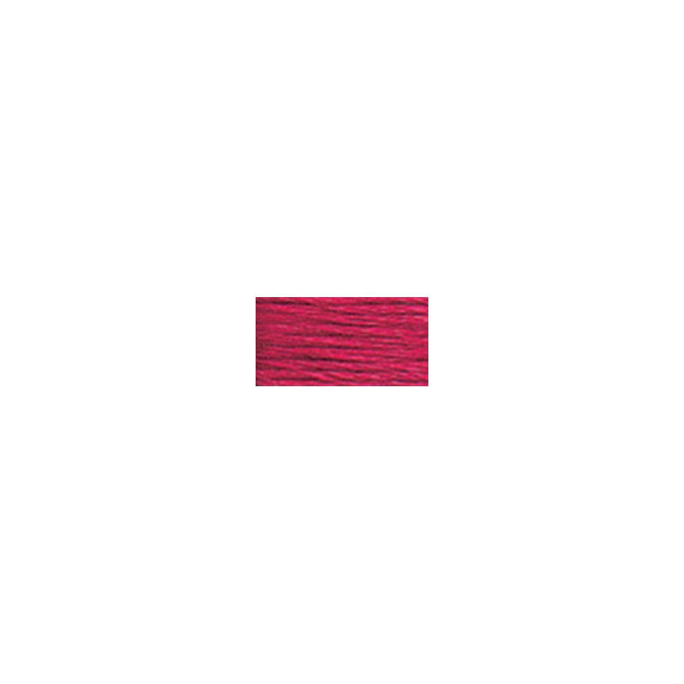 Dmc Pearl Cotton Ball Size 8 87Yd-Very Dark Cranberry White