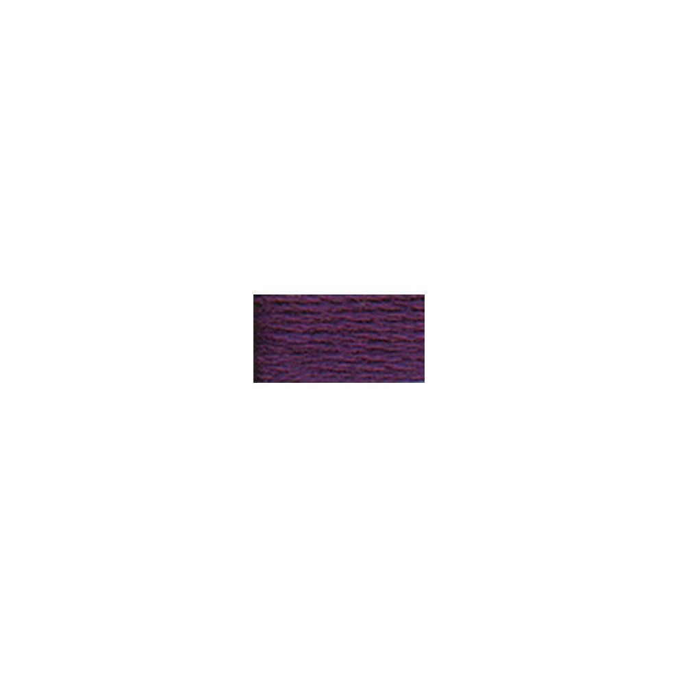 Dmc Pearl Cotton Ball Size 8 87Yd-Very Dark Violet White