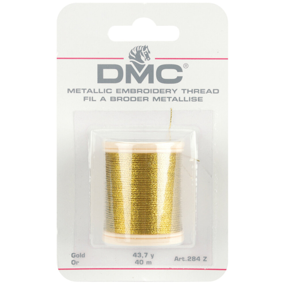 DMC Metallic Embroidery Thread 43.7yd-Gold