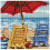 Dimensions Mini Needlepoint Kit 5"X5"-Beach Chair Duo Stitched In Thread 1