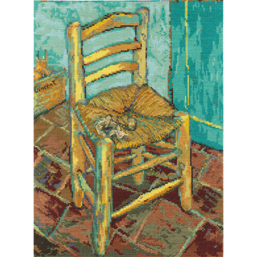 DMC DMC Counted Cross Stitch Kit 9"X12"-Van Gogh's Chair (16 Count)