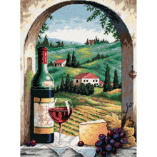 Dimensions Needlepoint Kit 12"X16"-Tuscan View Stitched In Floss