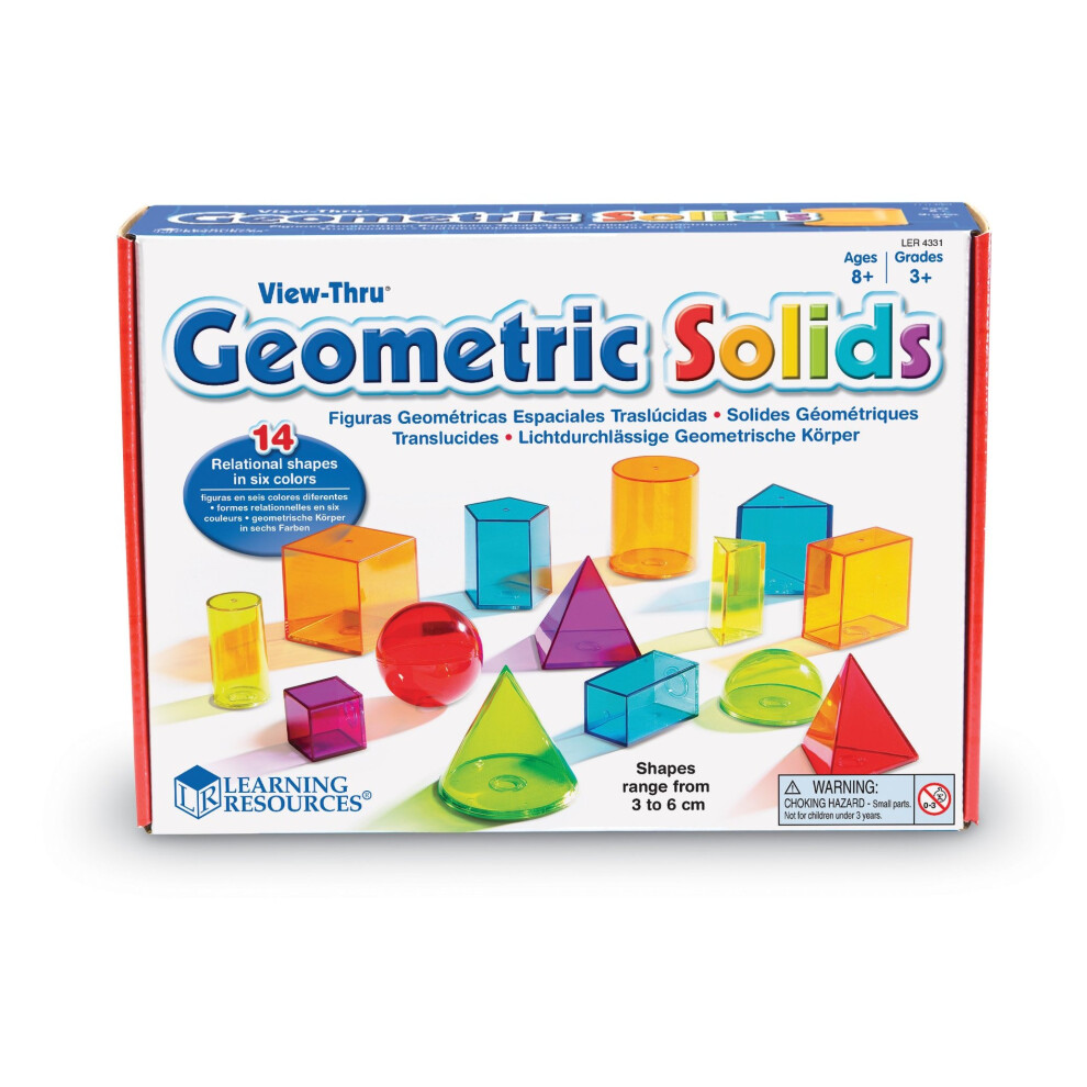 Learning Resources View-Thru Colourful Geometric Shapes