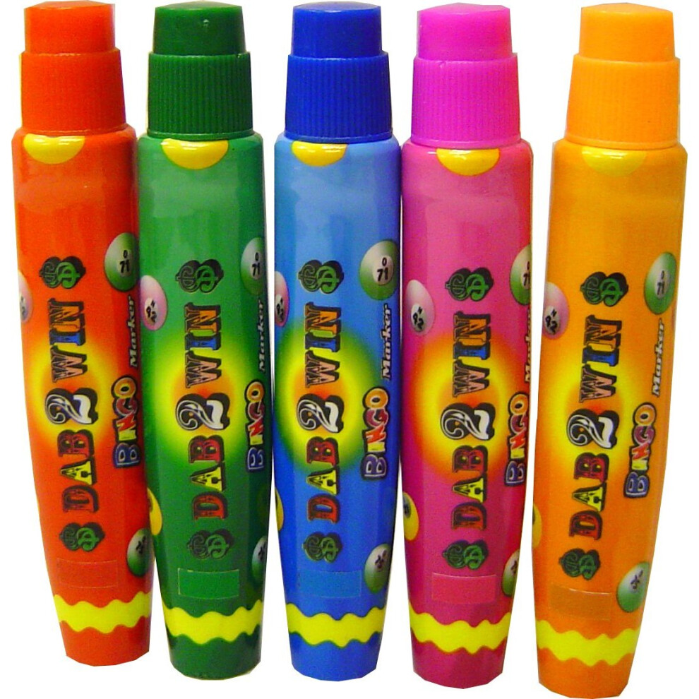 Bingo House 15Ml Slimline Bingo Dabbers Pack Of 5
