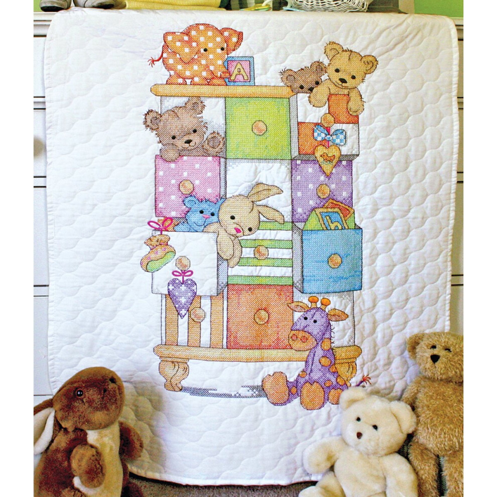 Dimensions Dimensions/Baby Hugs Quilt Stamped Cross Stitch Kit 34"X43"-Baby Drawers