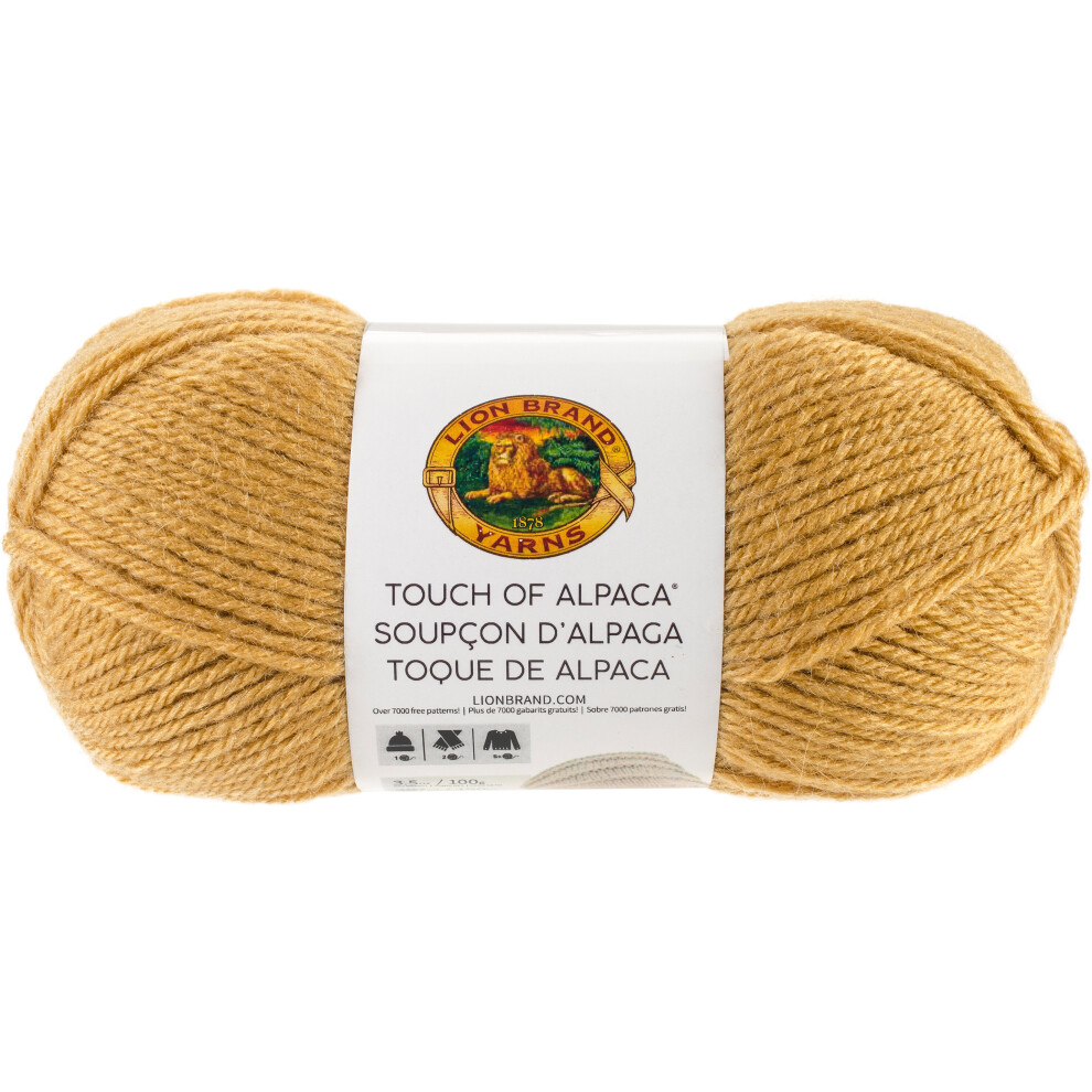 Lion Brand Touch Of Alpaca Yarn-Goldenrod