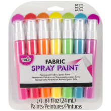 Tulip Fabric Spray Paint Mini Pack .81oz 7/Pkg-Neon