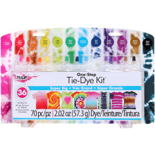 Kit de tie-dye de uma etapa de tulipa Super 12 cores grandes