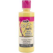 Tulip Soft Fabric Paint 4oz-Matte - Sunshine Yellow