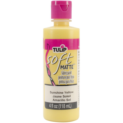Tulip Soft Fabric Paint 4oz-Matte - Sunshine Yellow