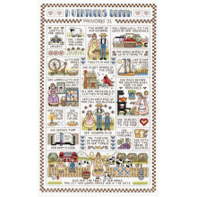 Janlynn 50224 Telpatroon 9,25""X15,25"""" Een deugdzame vrouw (14 tellen)