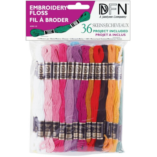 Janlynn Κλωστές Κεντήματος Βαμβακιού 8.7 Yards 36/Pkg-Παστέλ Χρώματα
