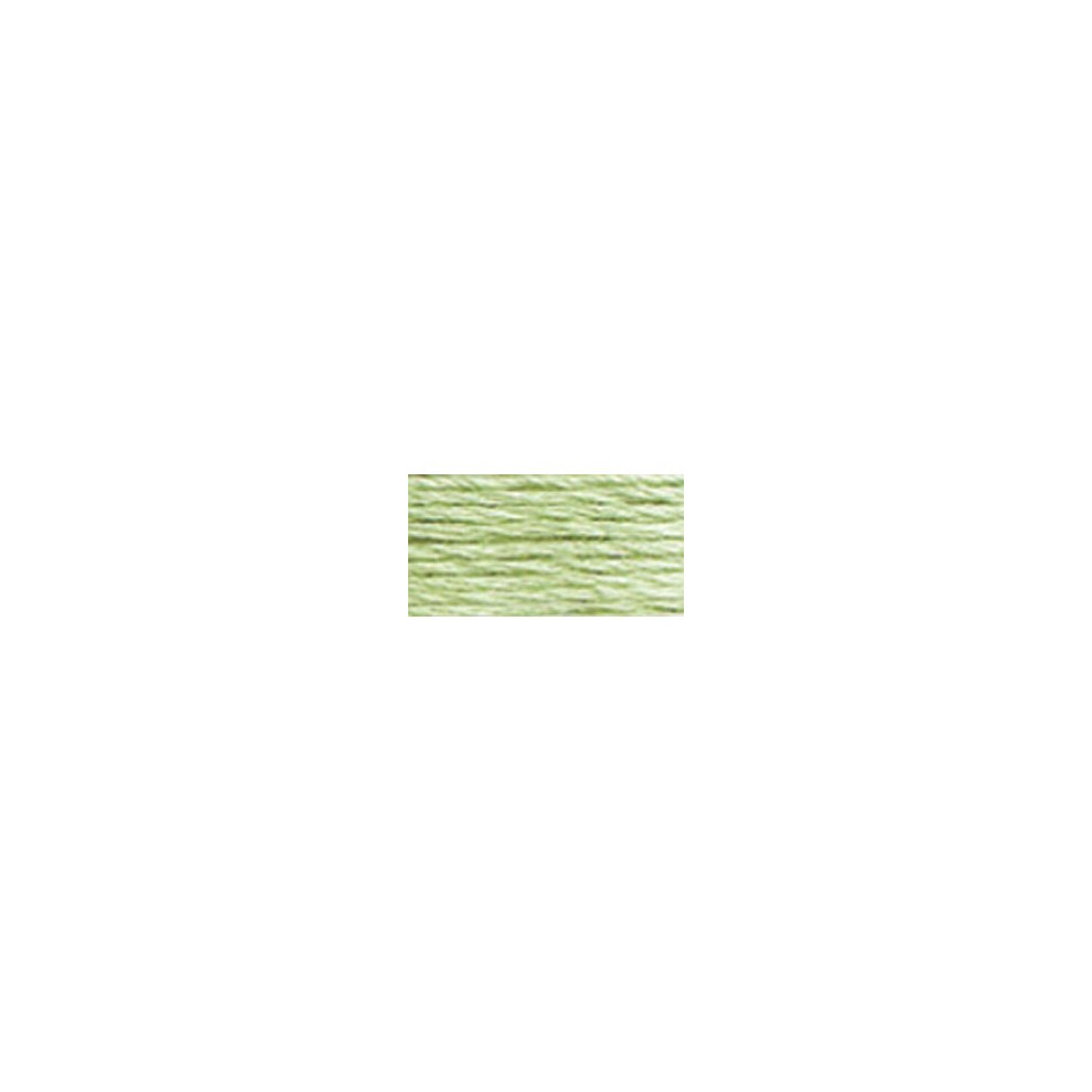 Dmc Pearl Cotton Skein Size 3 16.4Yd-Very Light Pistachio Green White,Green