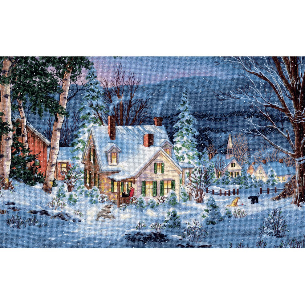 Dimensions Gold Collection Counted Cross Stitch Kit 20"X14"-Winter's Hush (16 Count)