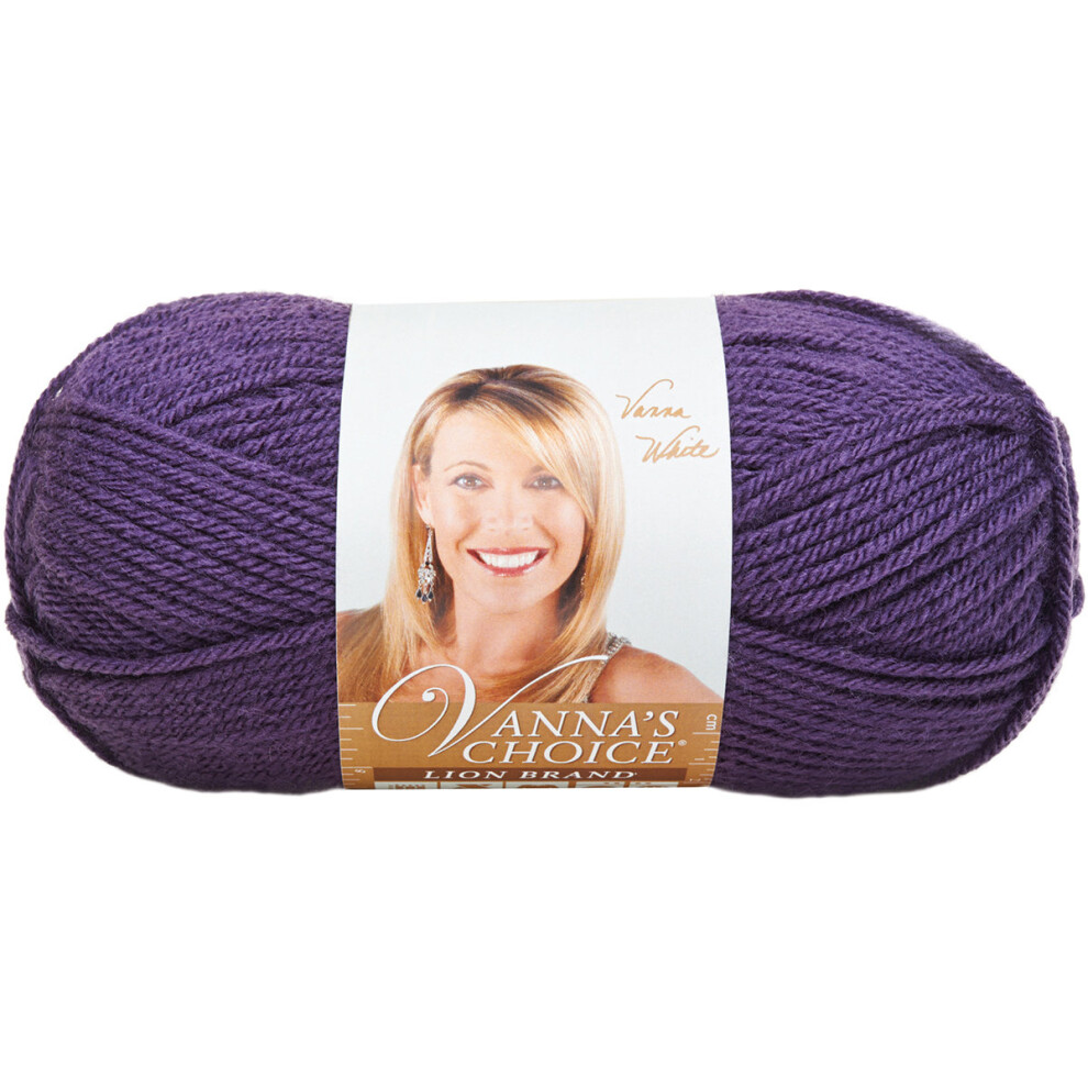 Lion Brand Vanna's Choice Yarn-Purple