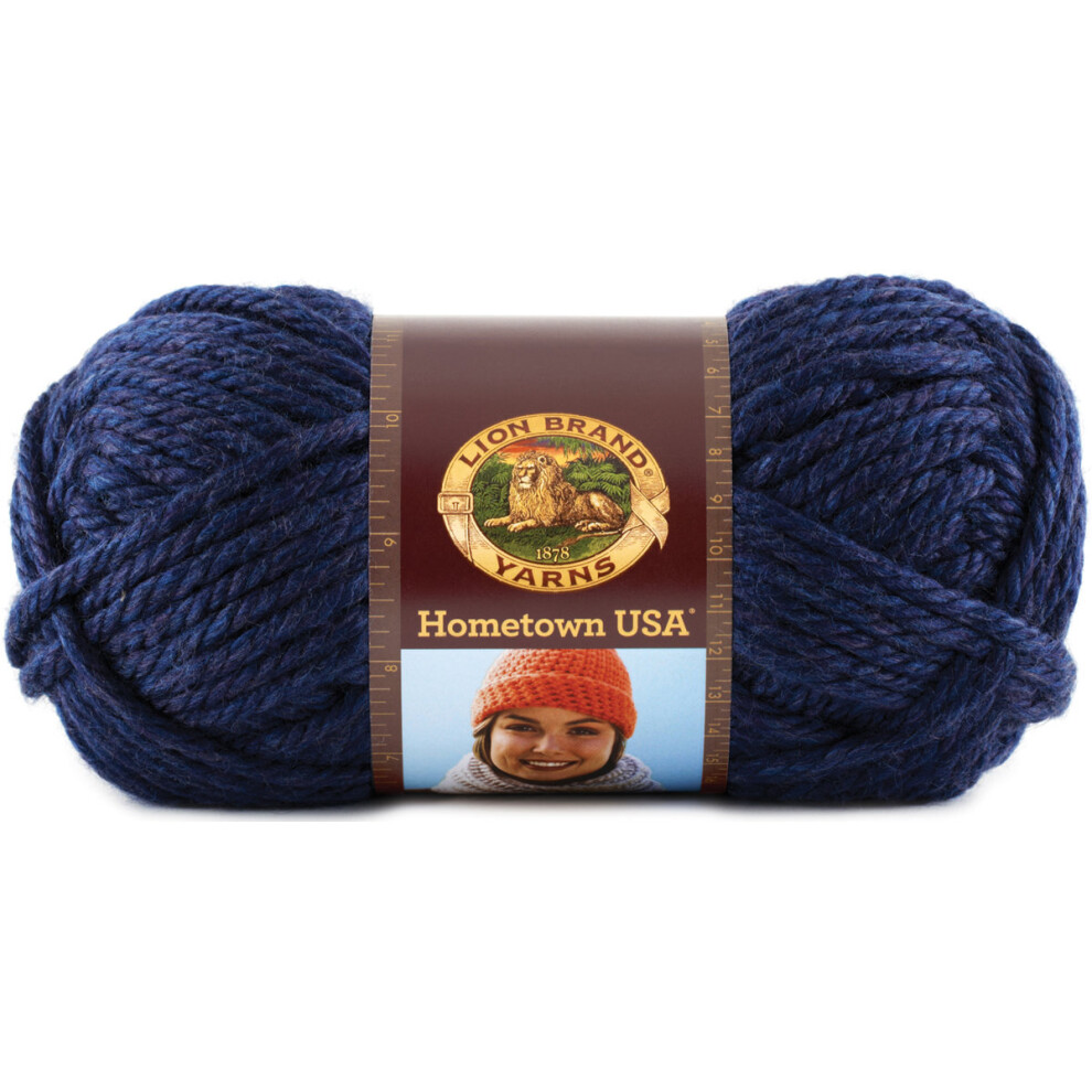 Lion Brand Hometown USA Yarn-San Diego Navy