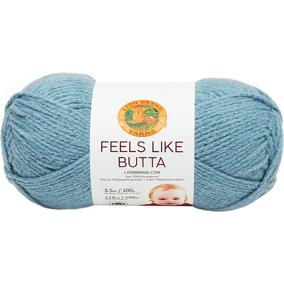 Lion Brand Feels Like Butta Yarn-Dusty Blue