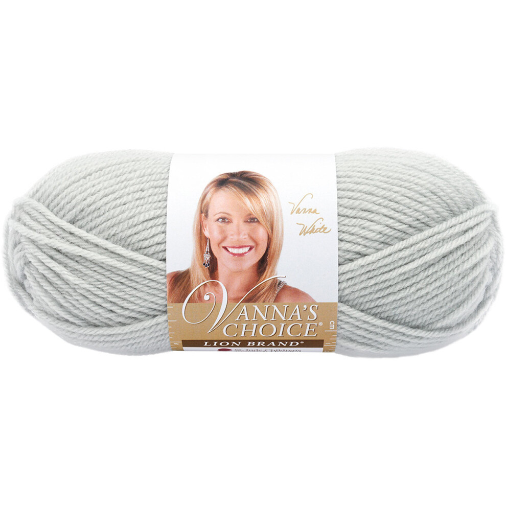 Lion Brand Vanna's Choice Yarn-Pale Grey