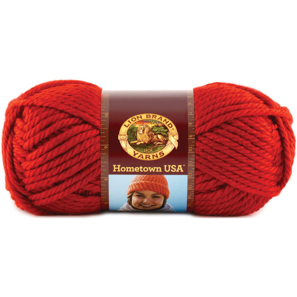 Lion Brand Hometown USA Yarn-Cincinnati Red