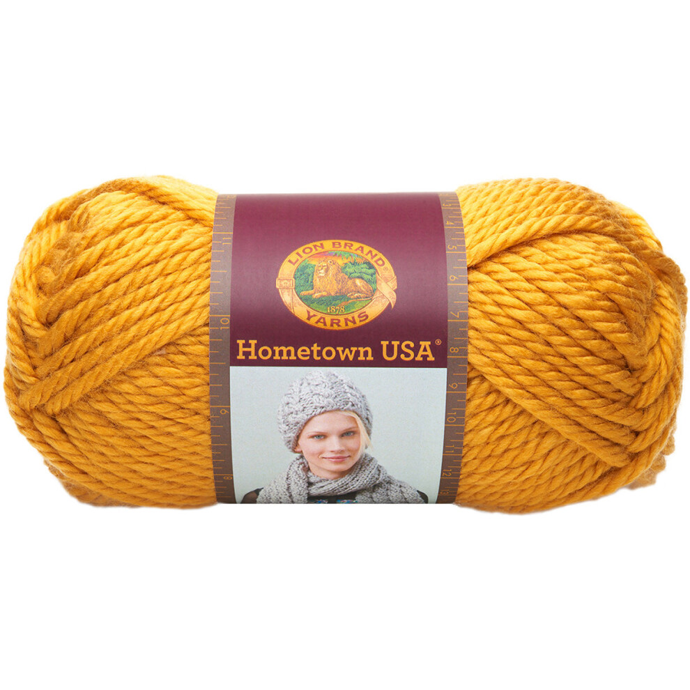 Lion Brand Hometown USA Yarn-Madison Mustard