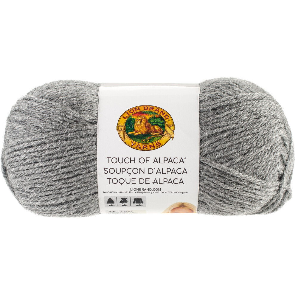 Lion Brand Touch Of Alpaca Yarn-Oxford Grey