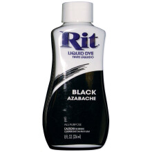 Rit Dye 88150 Flüssigfarbe, Schwarz, 8 Fl Oz (Packung mit 1)