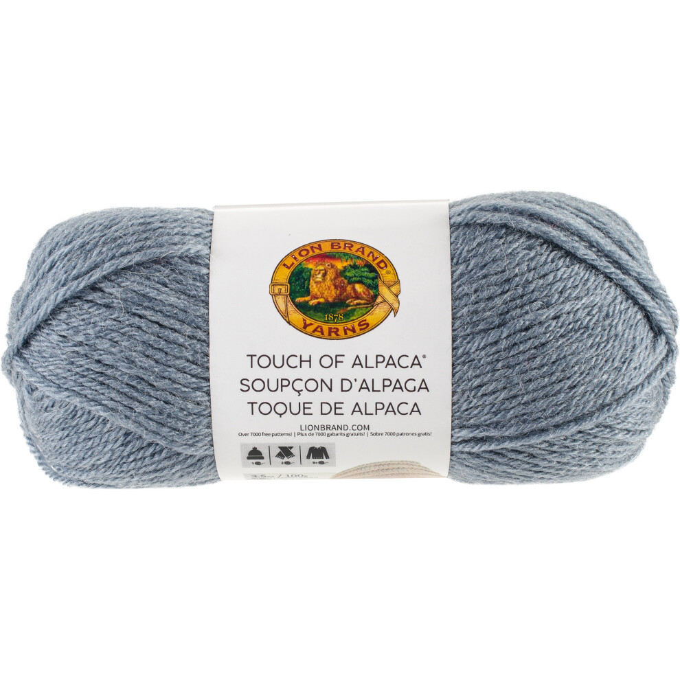 Lion Brand Touch Of Alpaca Yarn-Dusty Blue