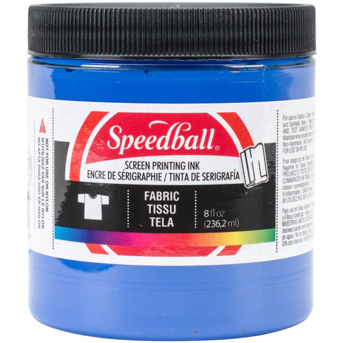 Speedball Fabric Screen Printing Ink 8oz-Blue