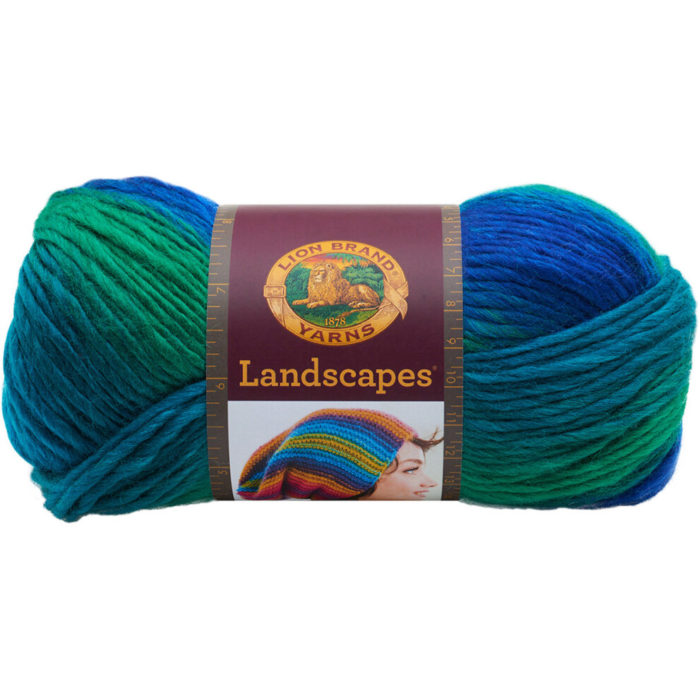 Lion Brand Landscapes Yarn-Blue Lagoon