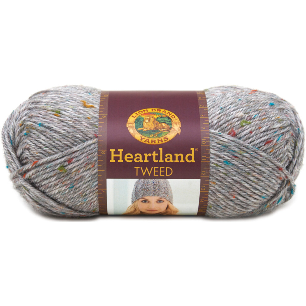 Lion Brand Heartland Yarn-Mount Rainier Tweed