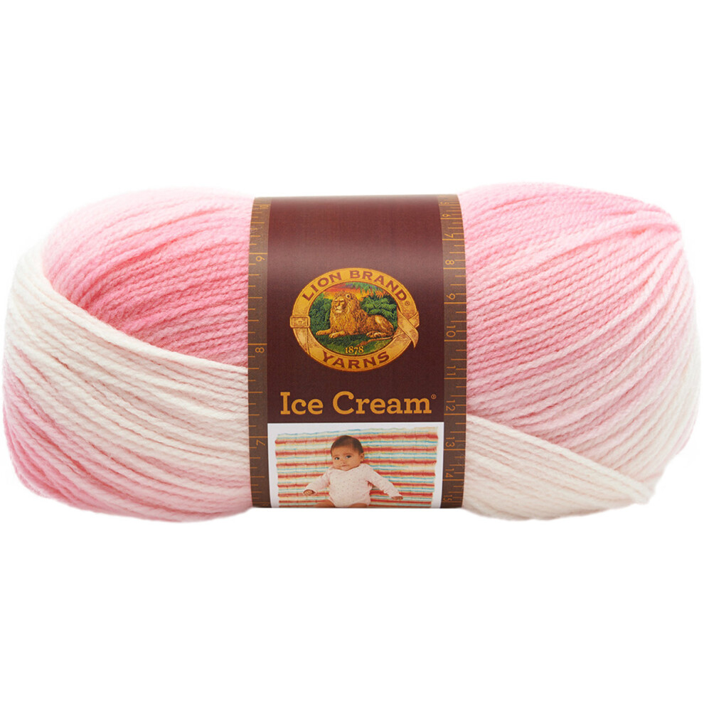 Lion Brand Ice Cream Yarn-Strawberry