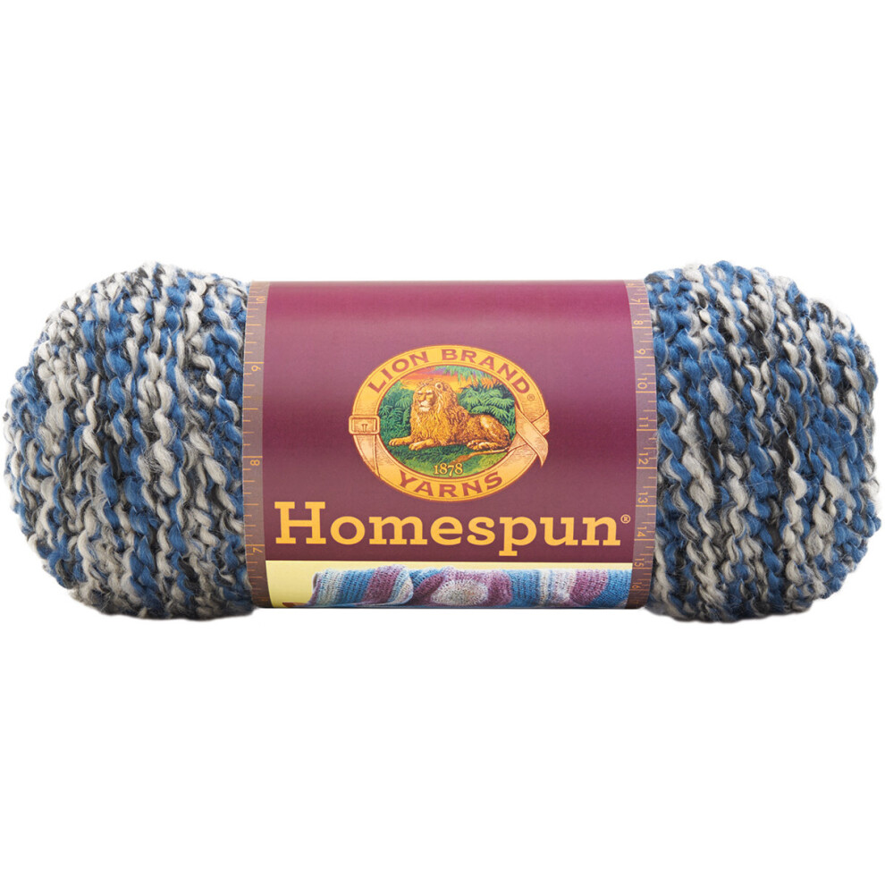 Lion Brand Homespun Yarn-Blue Moon