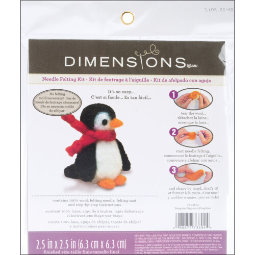 Dimensions Feltworks Needle Felting Kit-Penguin