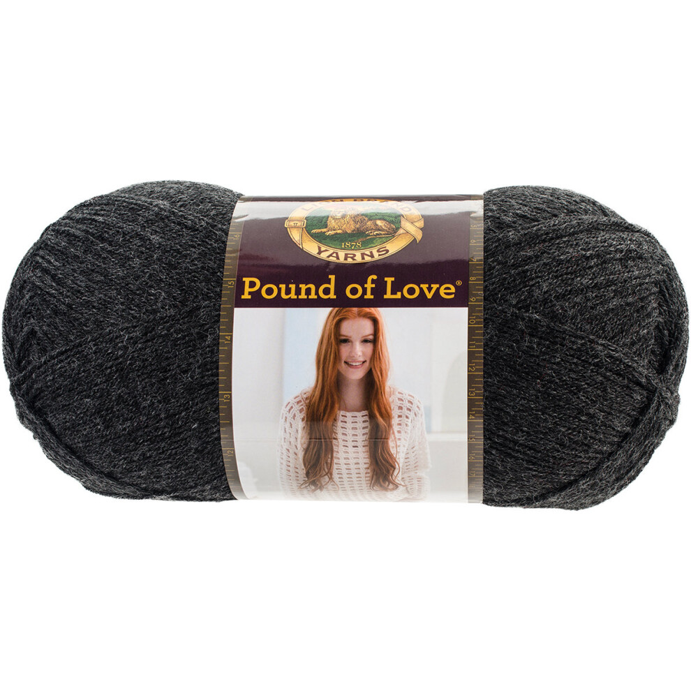 Lion Brand Pound Of Love Baby Yarn-Charcoal