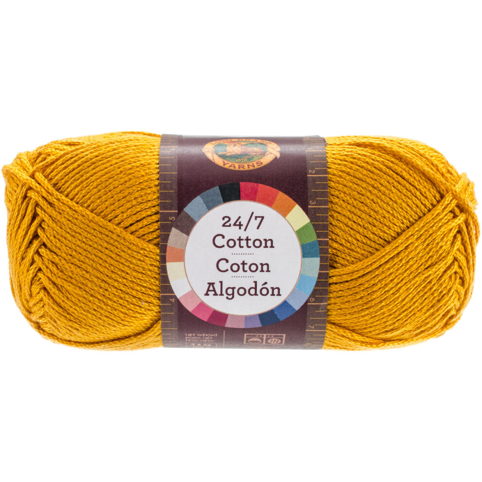 Lion Brand 24/7 Cotton Yarn-Goldenrod